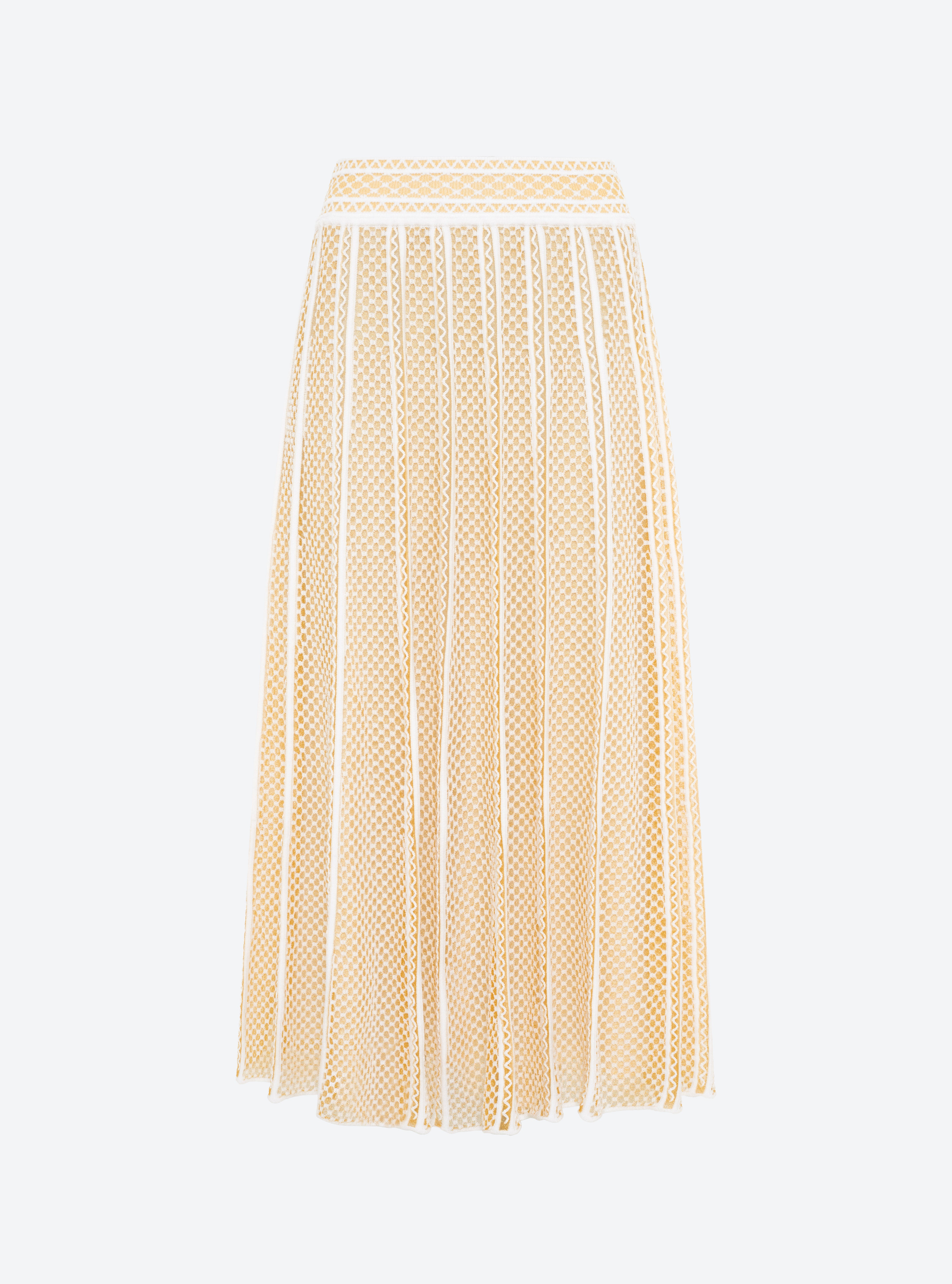 Elegante Mesh Midi Skirt