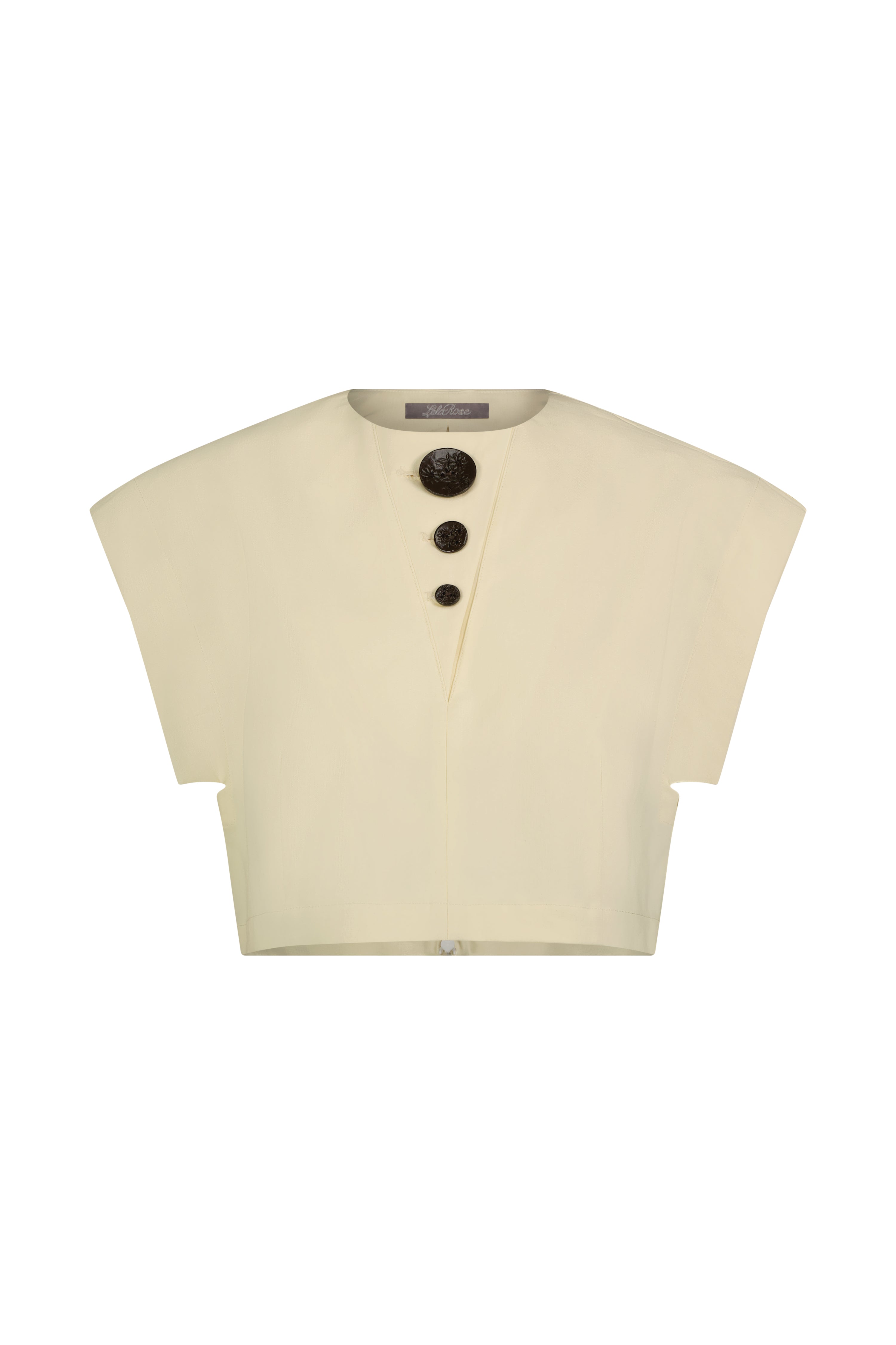 Henley Detail Crop Top