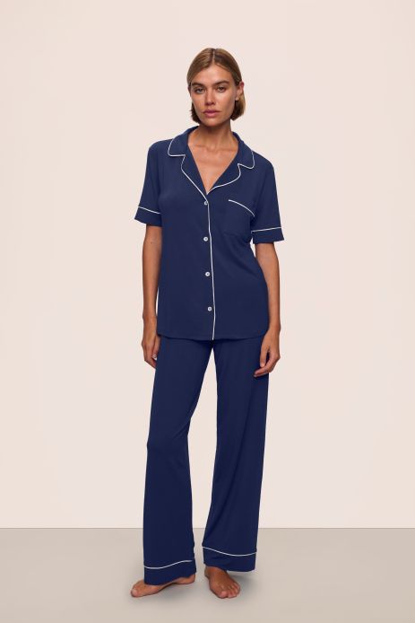 Gisele Short Sleeve Long PJ Set