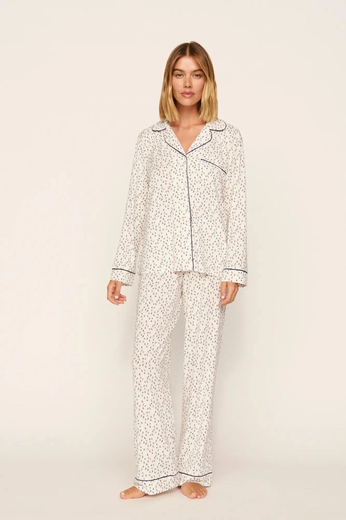 Printed Long PJ Set