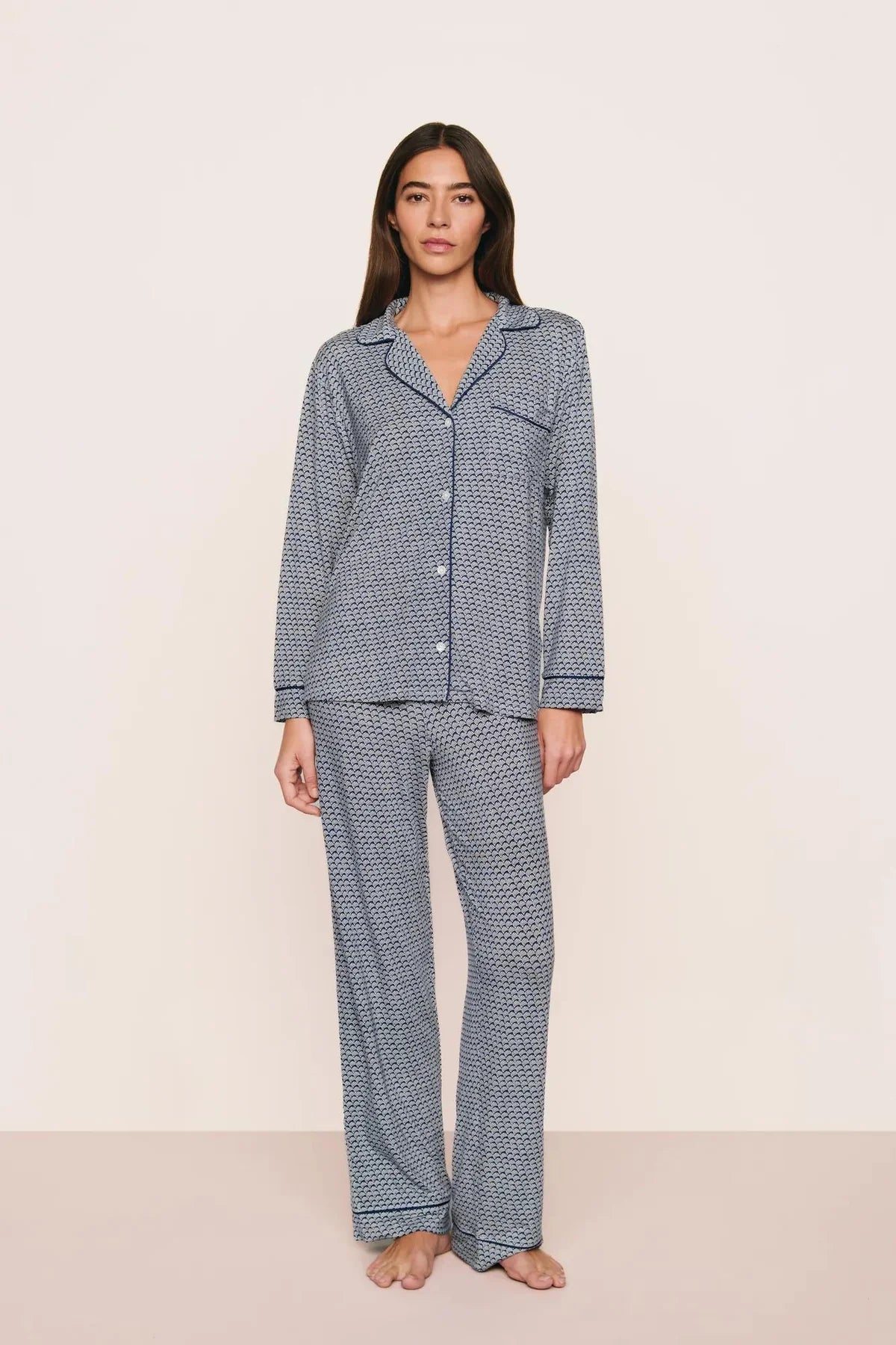 Gisele Printed Long PJ Set