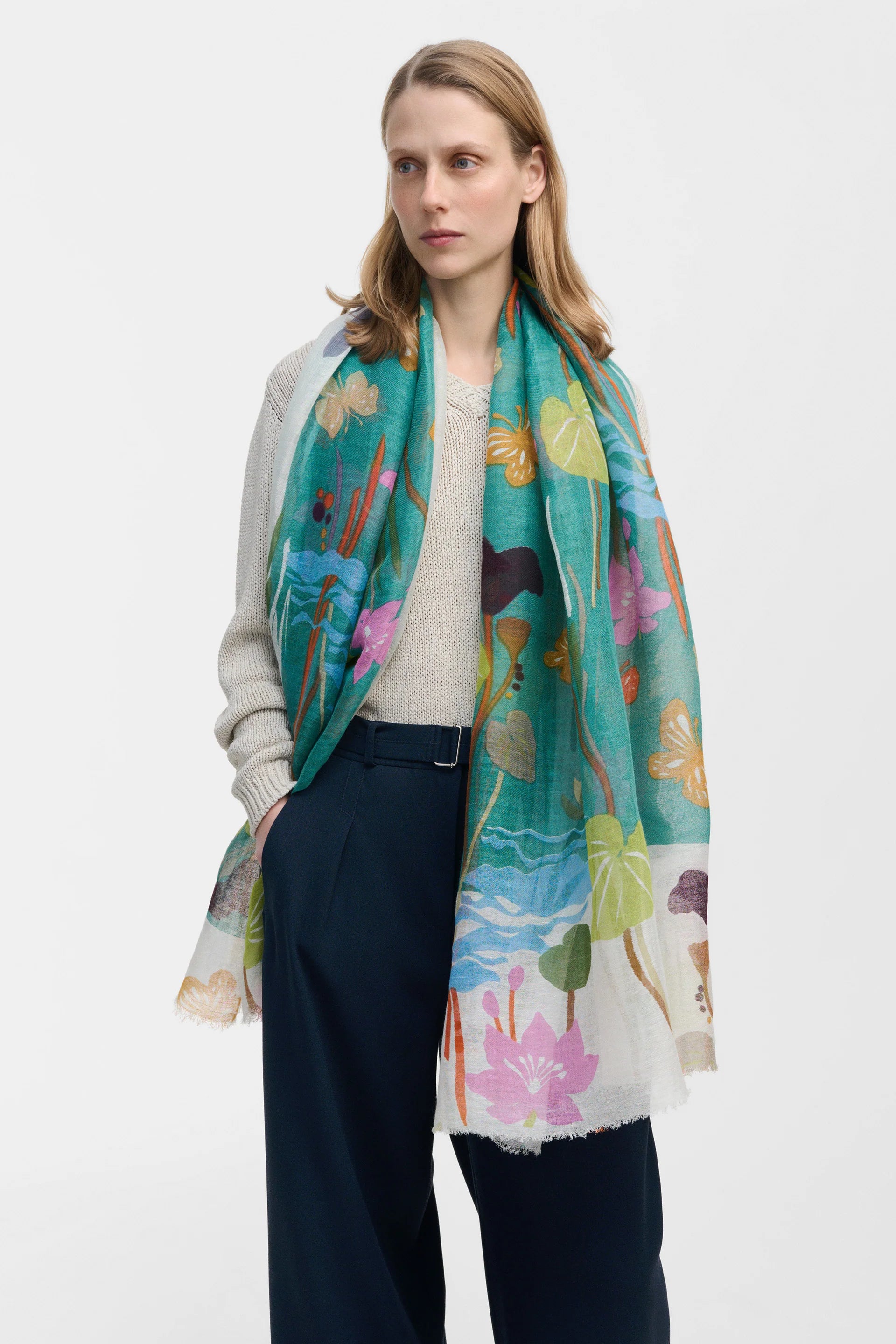 Linen Blend Scarf