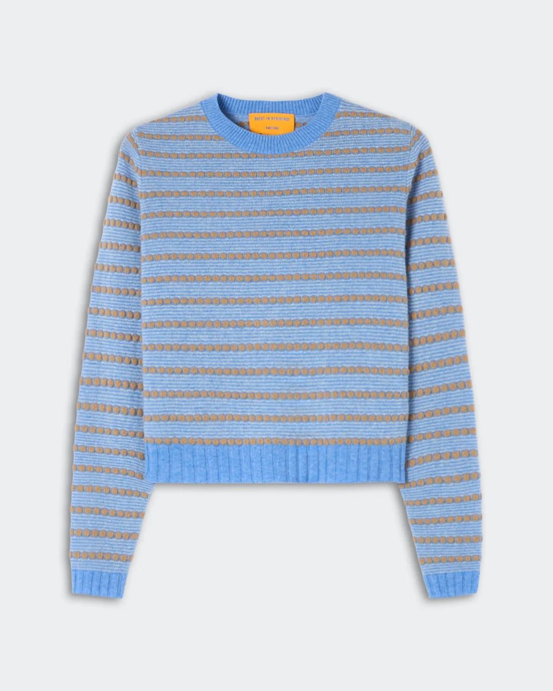 Pebble Stripe Shrunken Crew Sweater