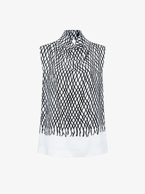 Valerie Top In Printed Viscose