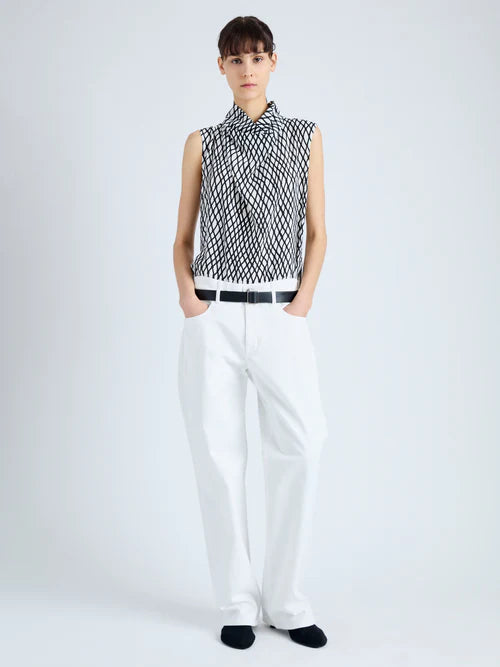 Valerie Top In Printed Viscose