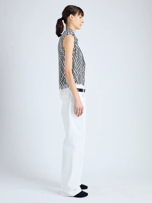 Valerie Top In Printed Viscose