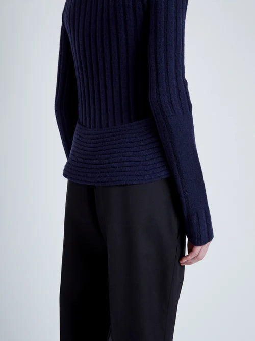 Haven Sweater in Midweight Cashmere Rib