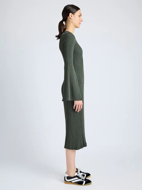 Kenna Dress in Midnight Viscose Rib