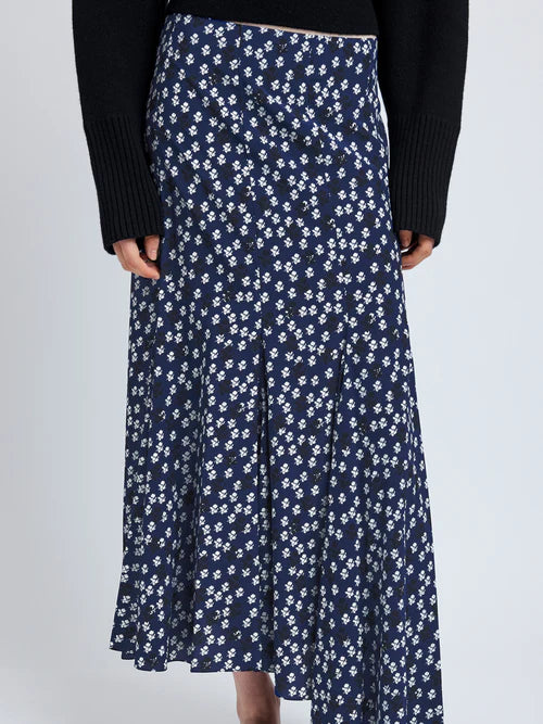 Joelle Skirt in Printed Silk Viscose
