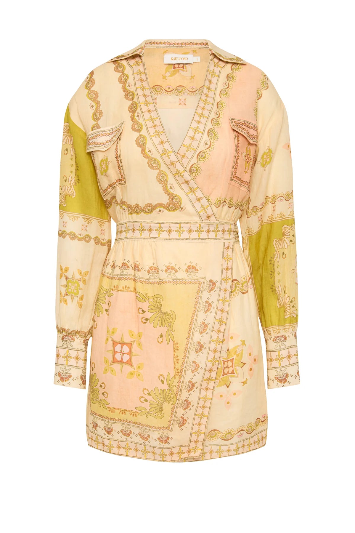 Gigaro Wrap Tie Mini Dress