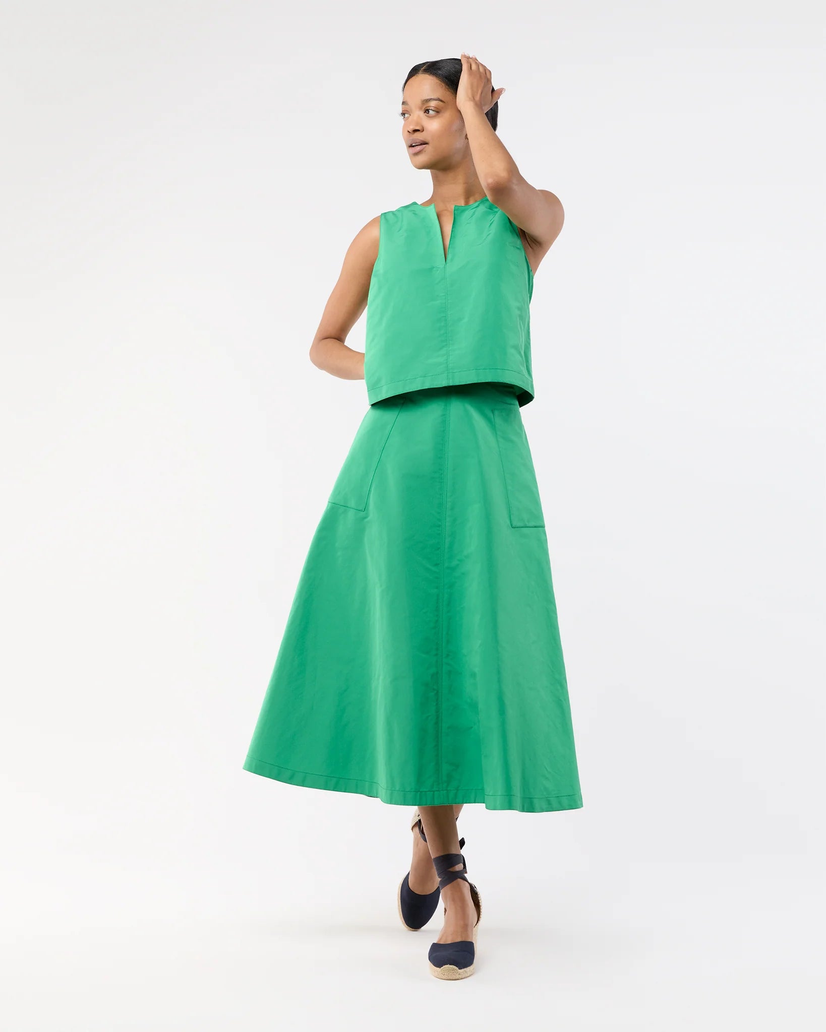 Split-Neck Gia Shell Top