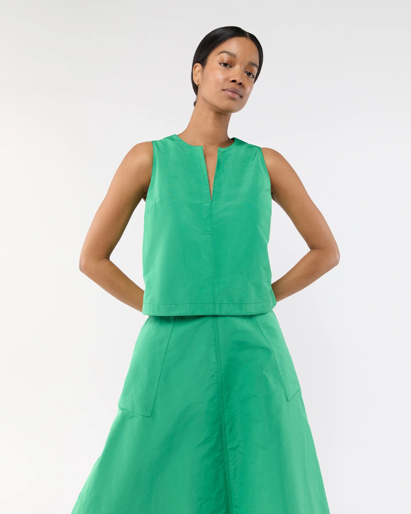 Split-Neck Gia Shell Top