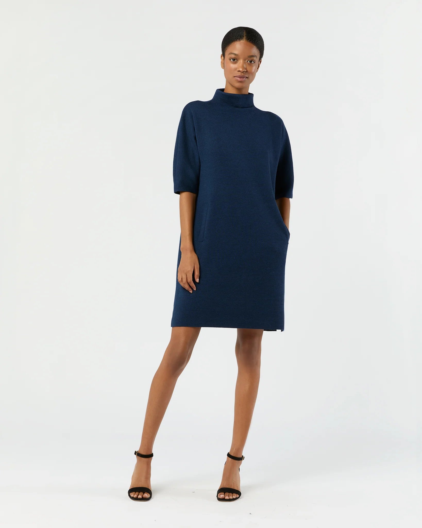 Rowan Funnel-Neck Dress