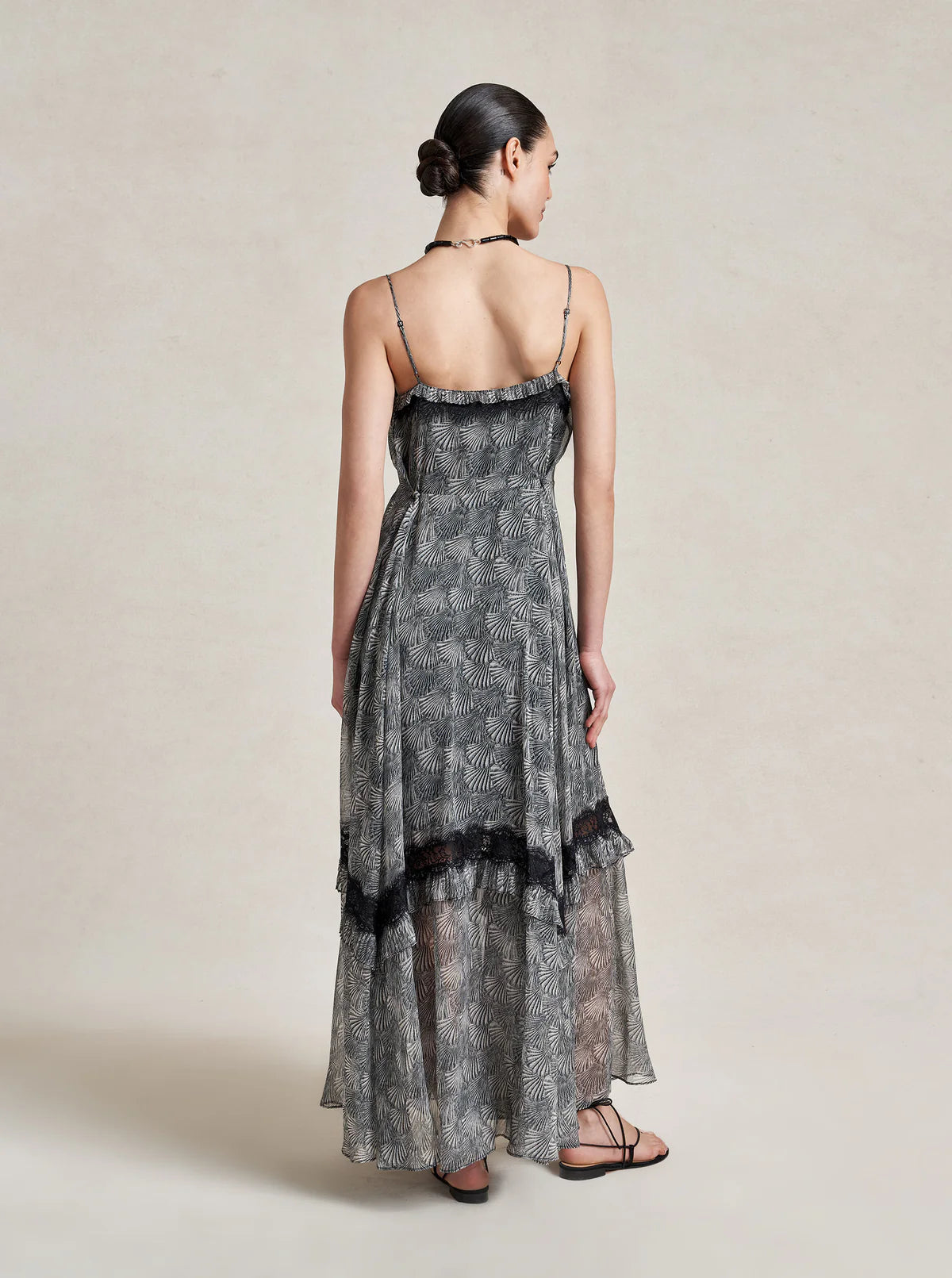 Sheer Print Dress