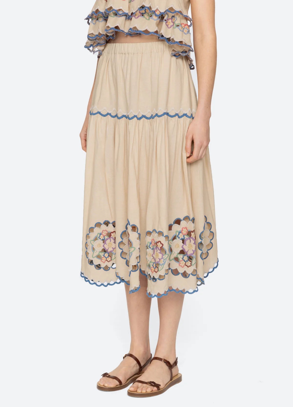 Melinda Embroidered Skirt