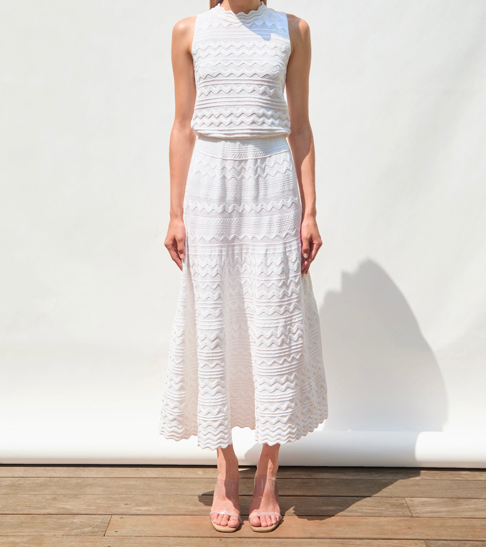 Long Croquet Knit Dress