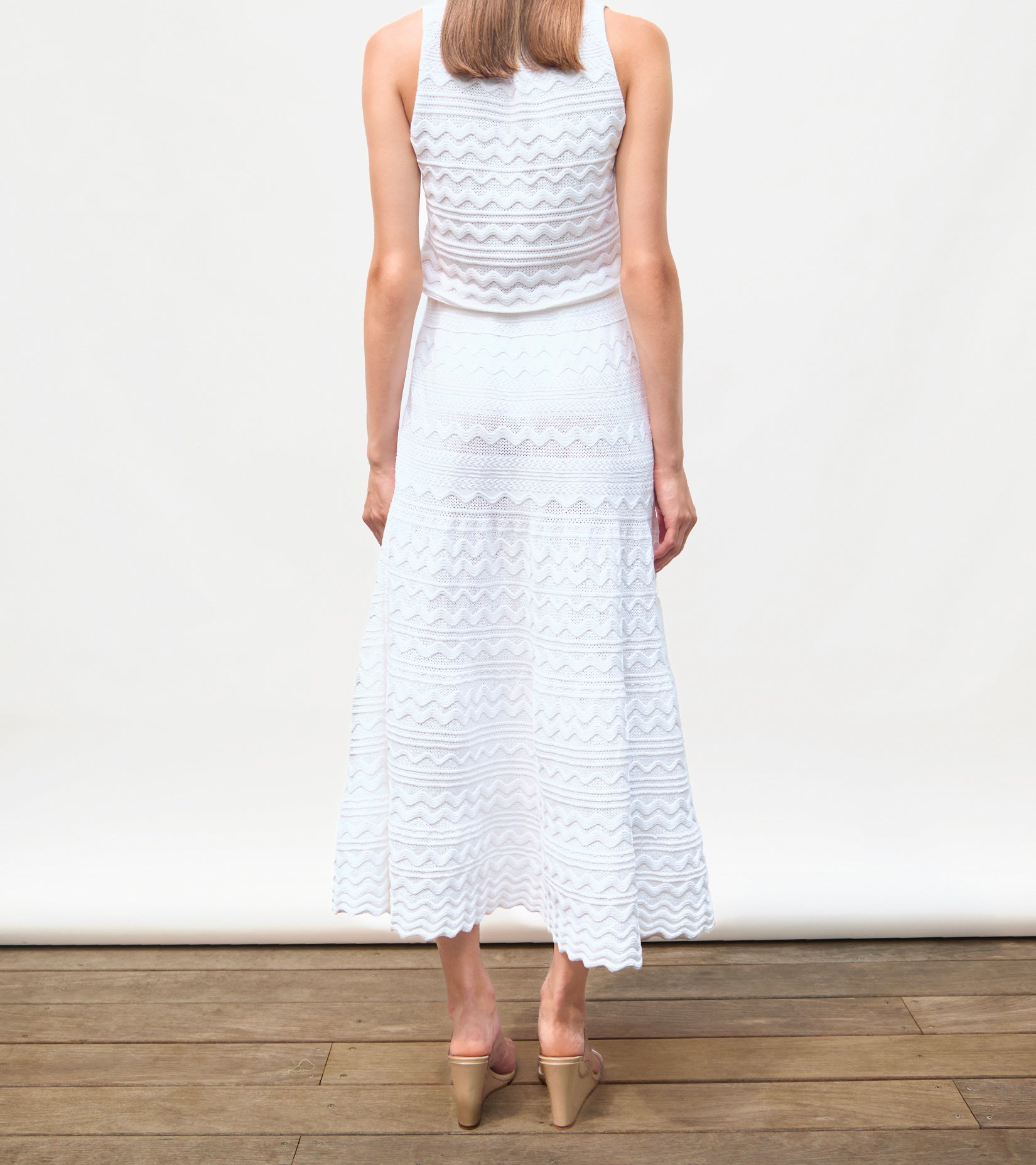 Long Croquet Knit Dress