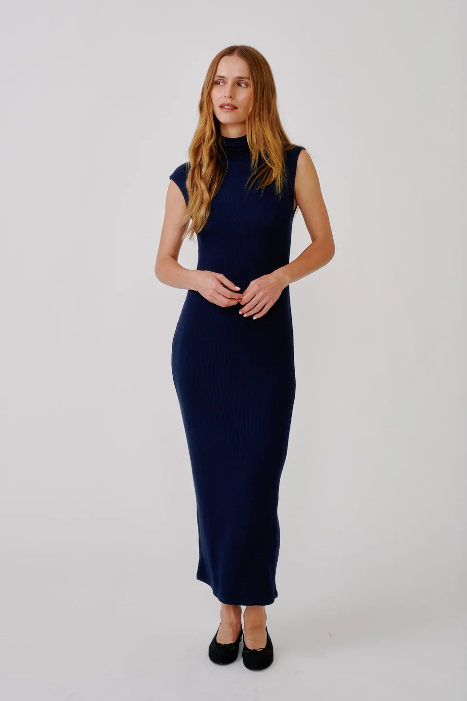 Monique Slouchy Mock Neck Dress