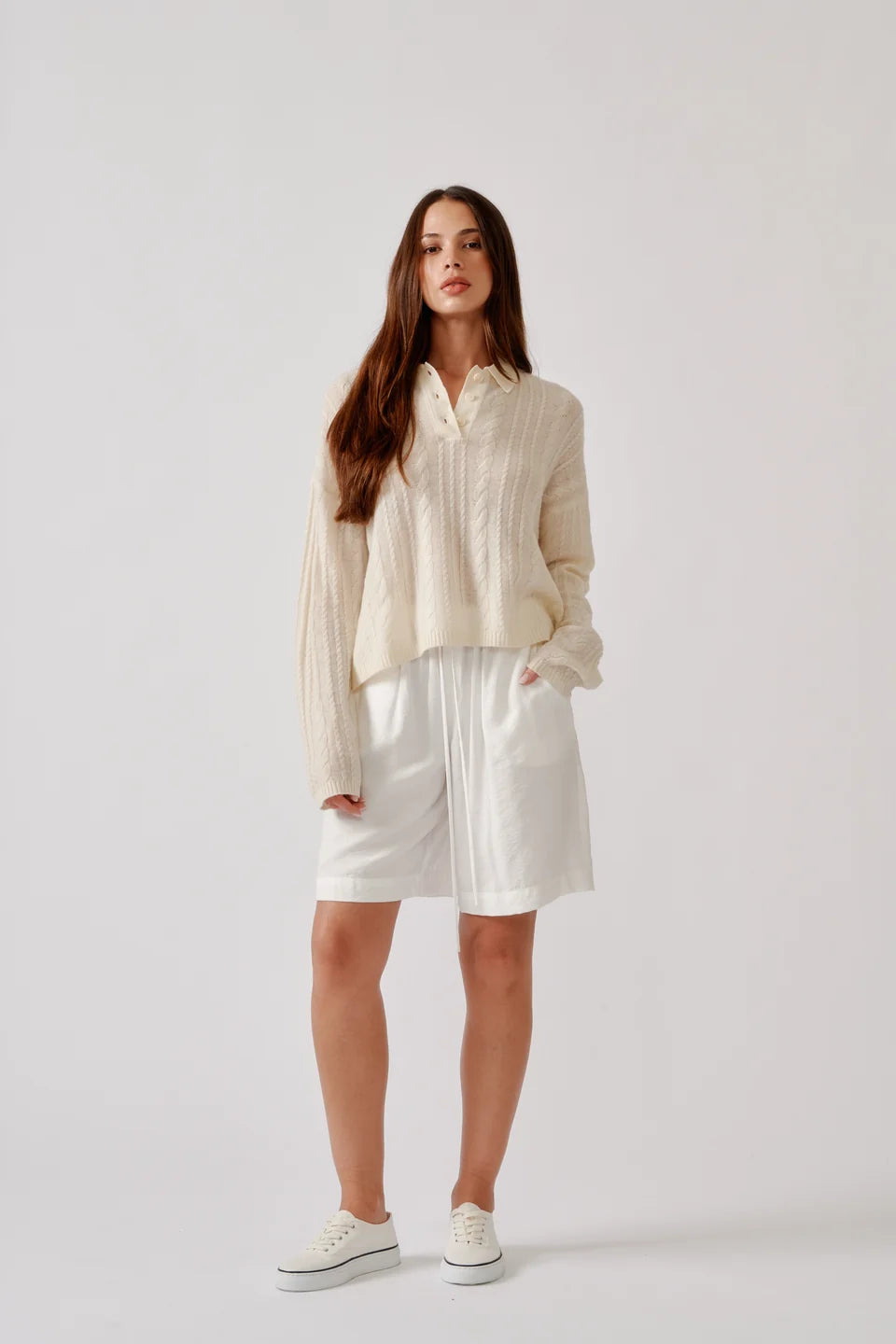 Elsie Relaxed Polo Sweater