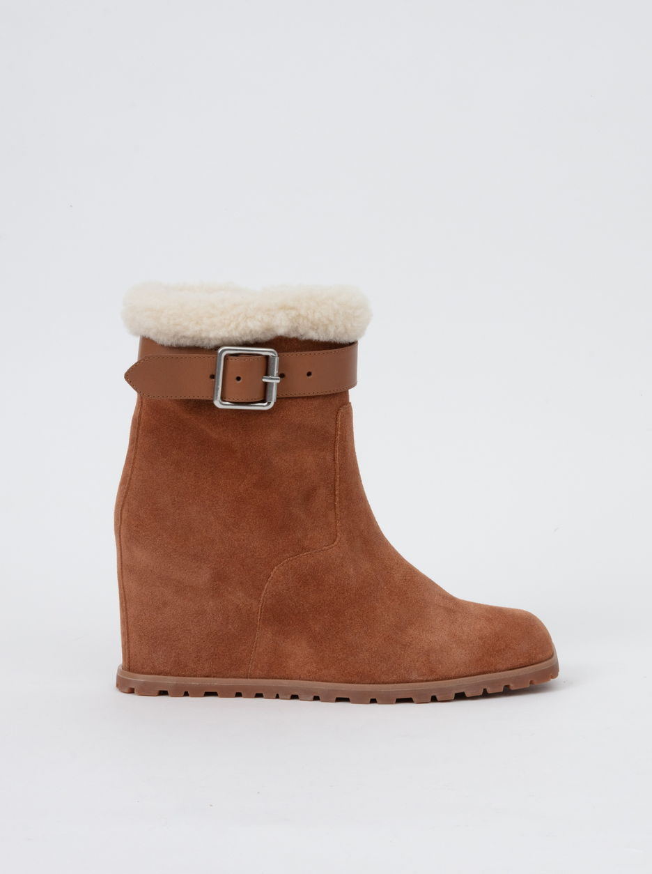 Avery Shearling Wedge Boot