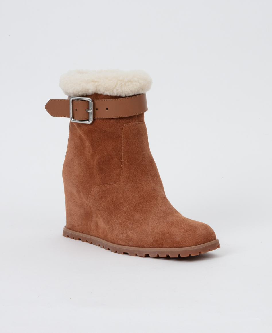 Avery Shearling Wedge Boot