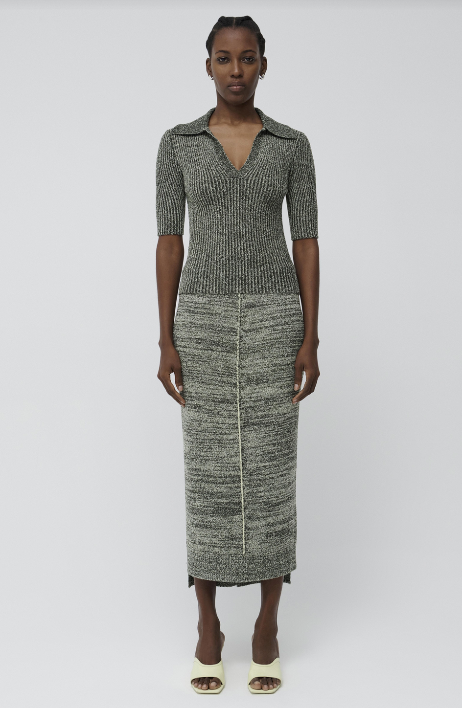 Gracey Polo V Neck Top