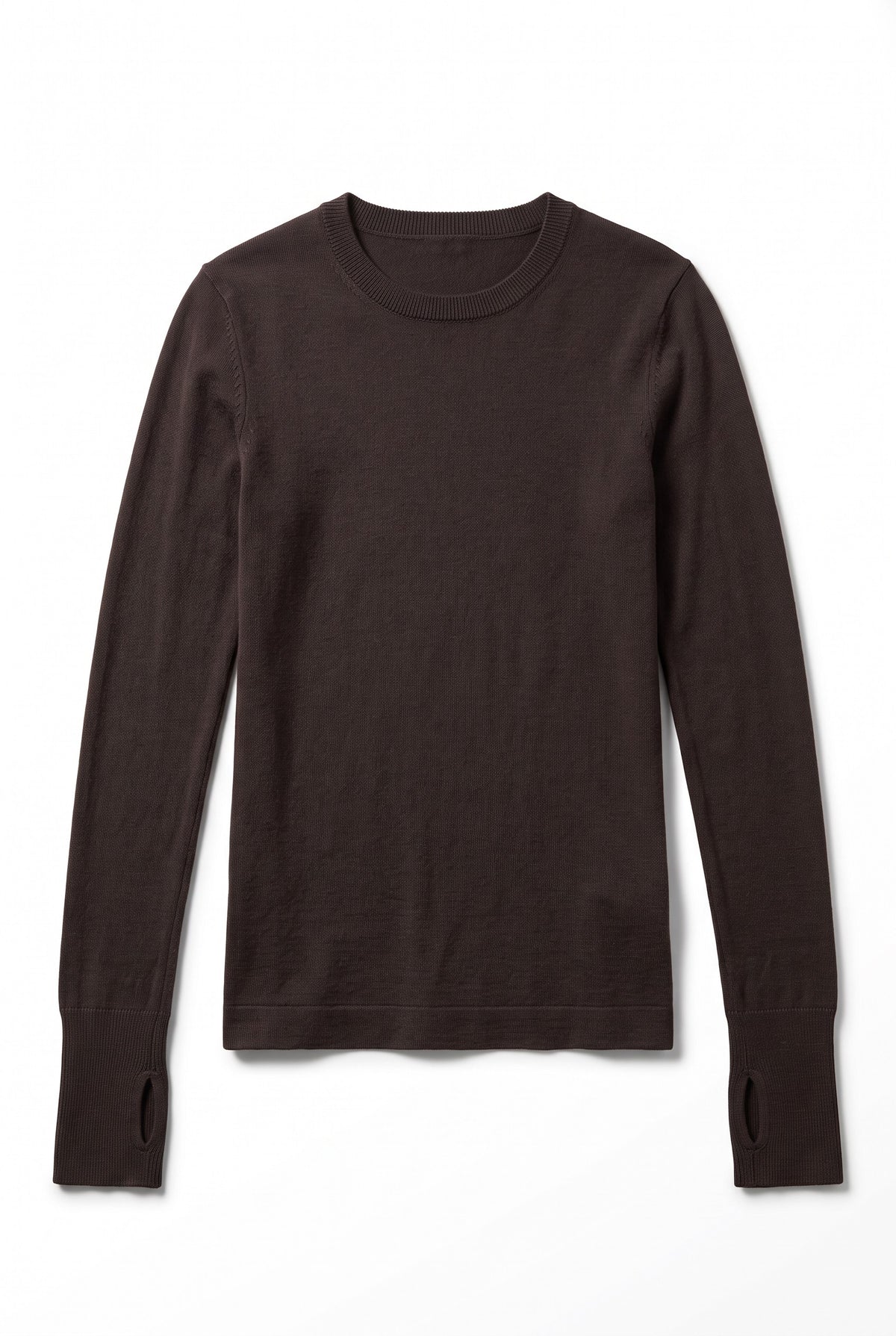 Cashmere Jersey Easy Cuffed Crew Top