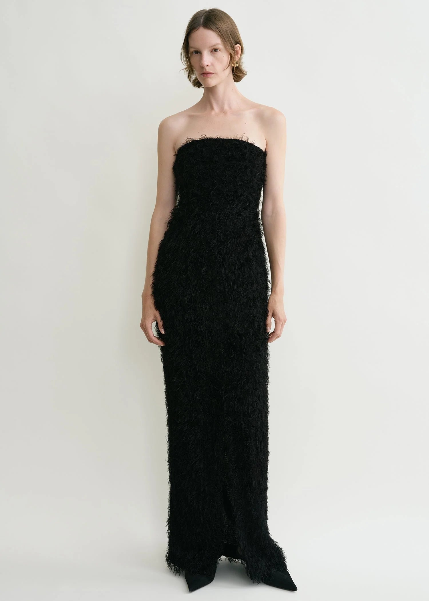 Strapless Fil Coupé Dress