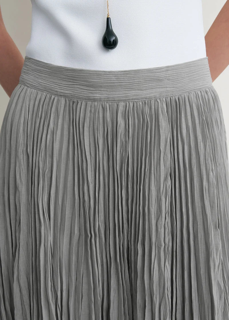 Crinkled Plisse´ Skirt
