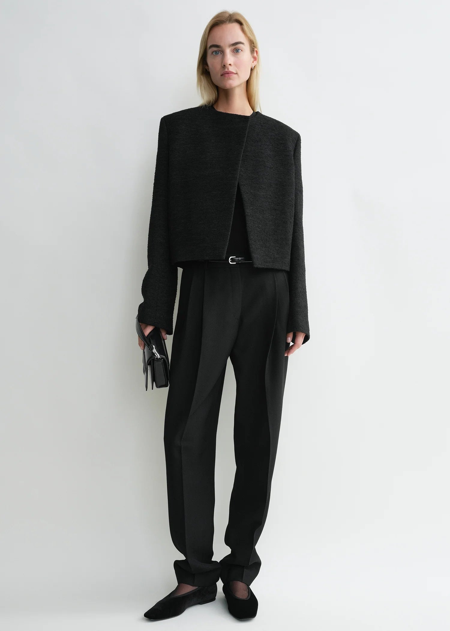 Cropped Boucle Jacket