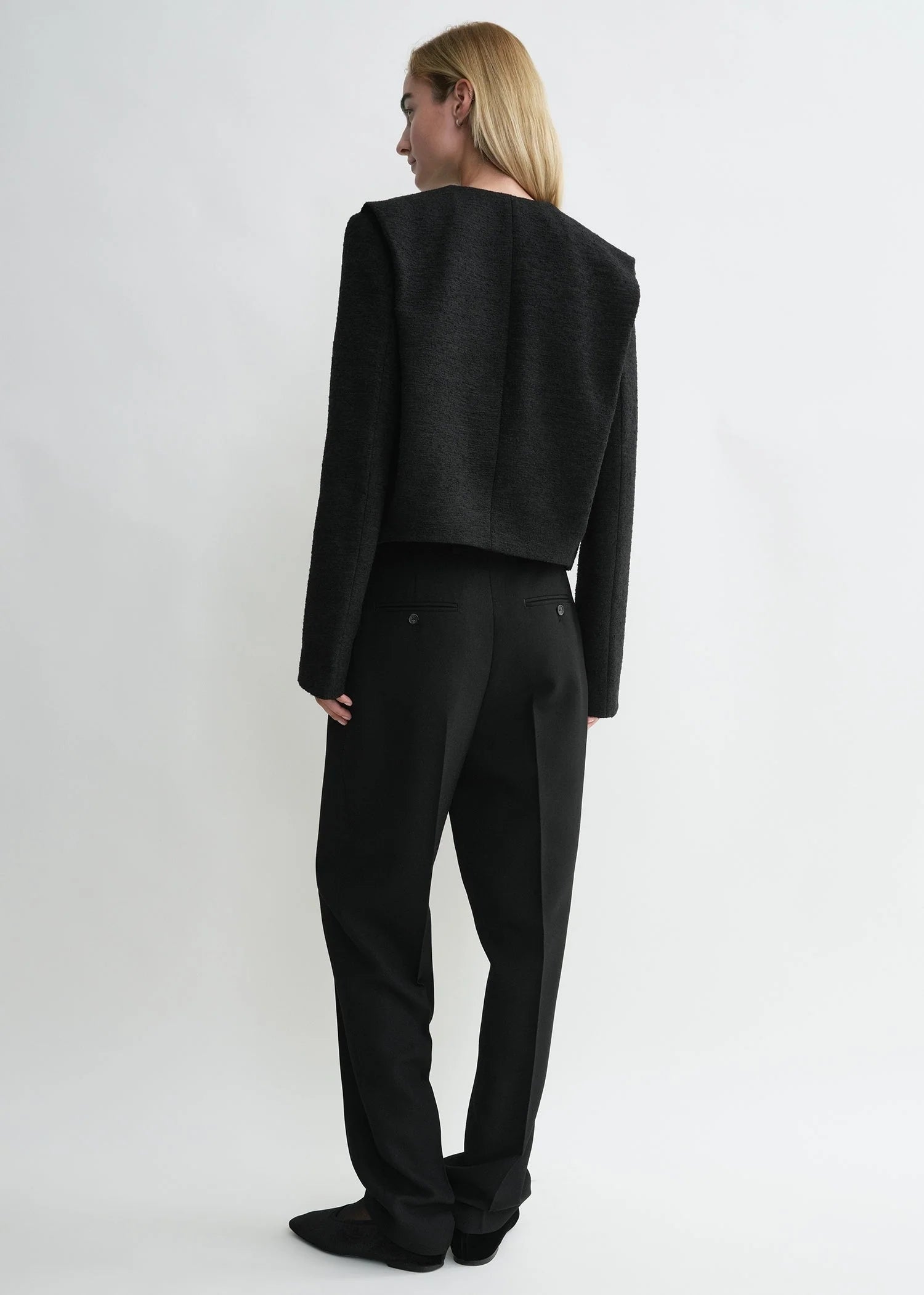 Cropped Boucle Jacket