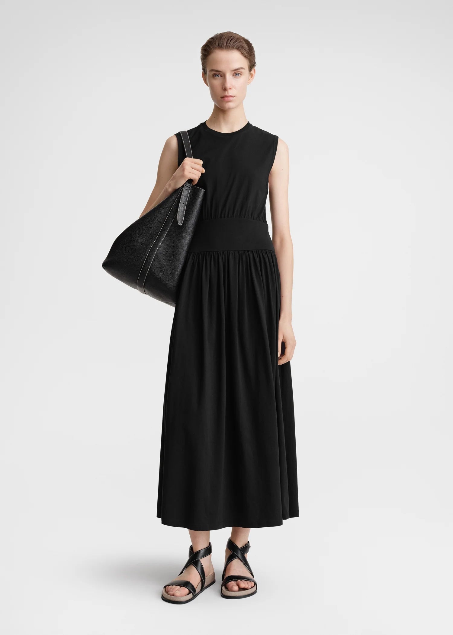 Sleeveless Cotton Tee Dress