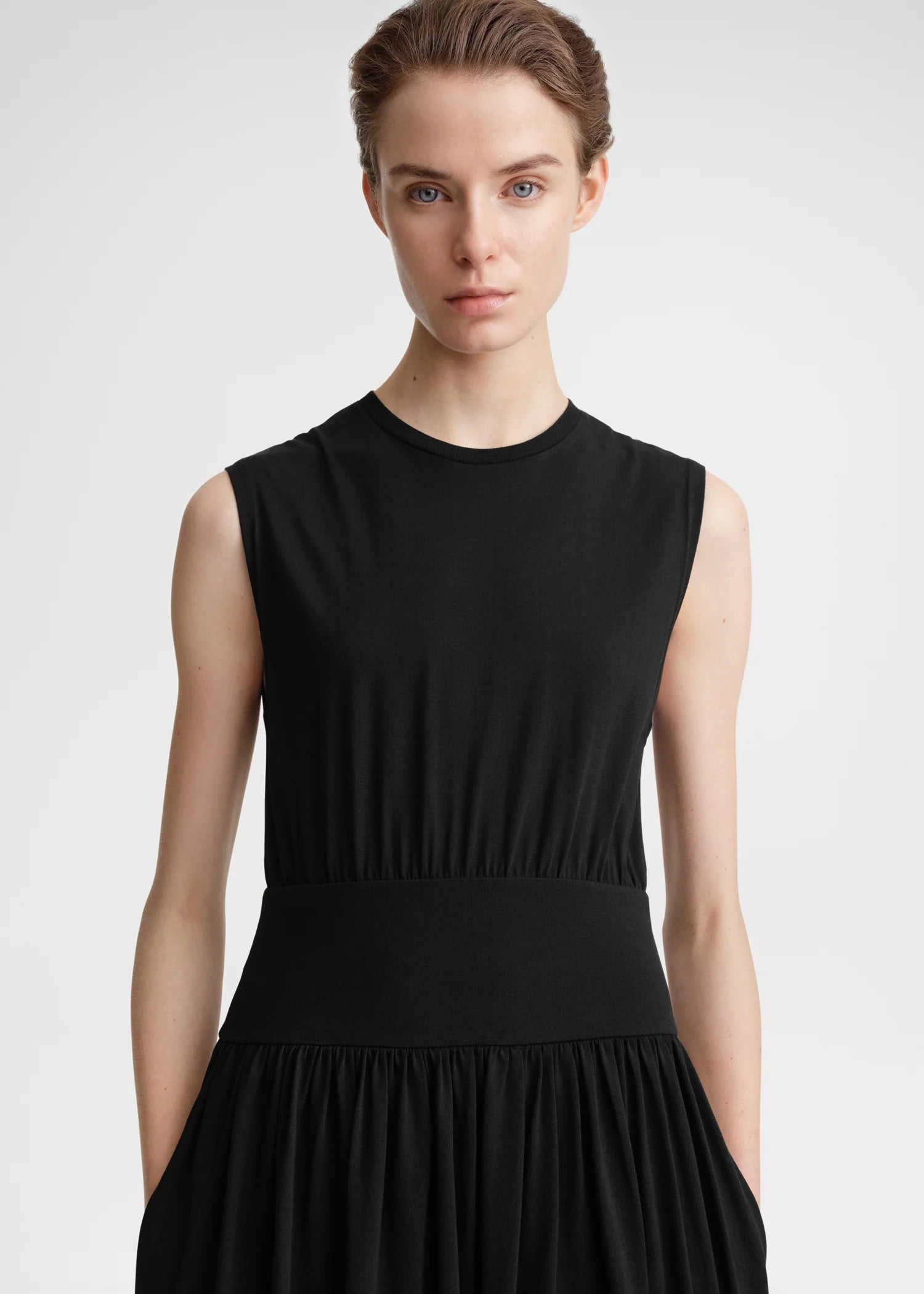 Sleeveless Cotton Tee Dress