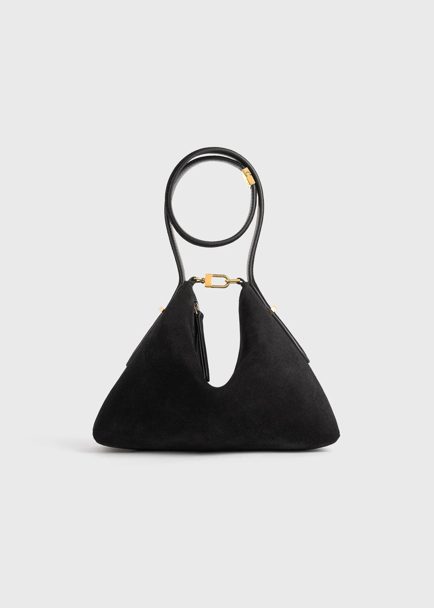Bevel Suede Wristlet