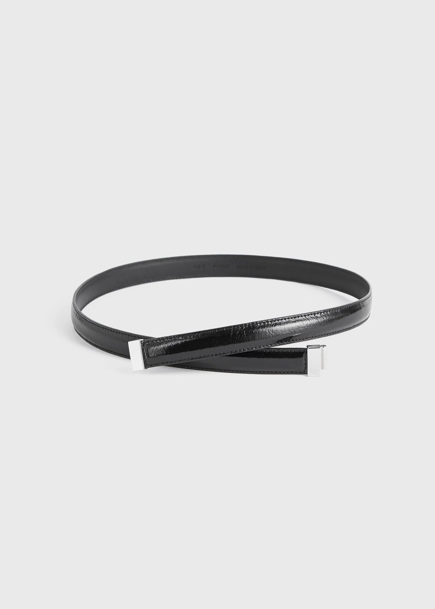 Slide Clasp Naplack-Leather Belt