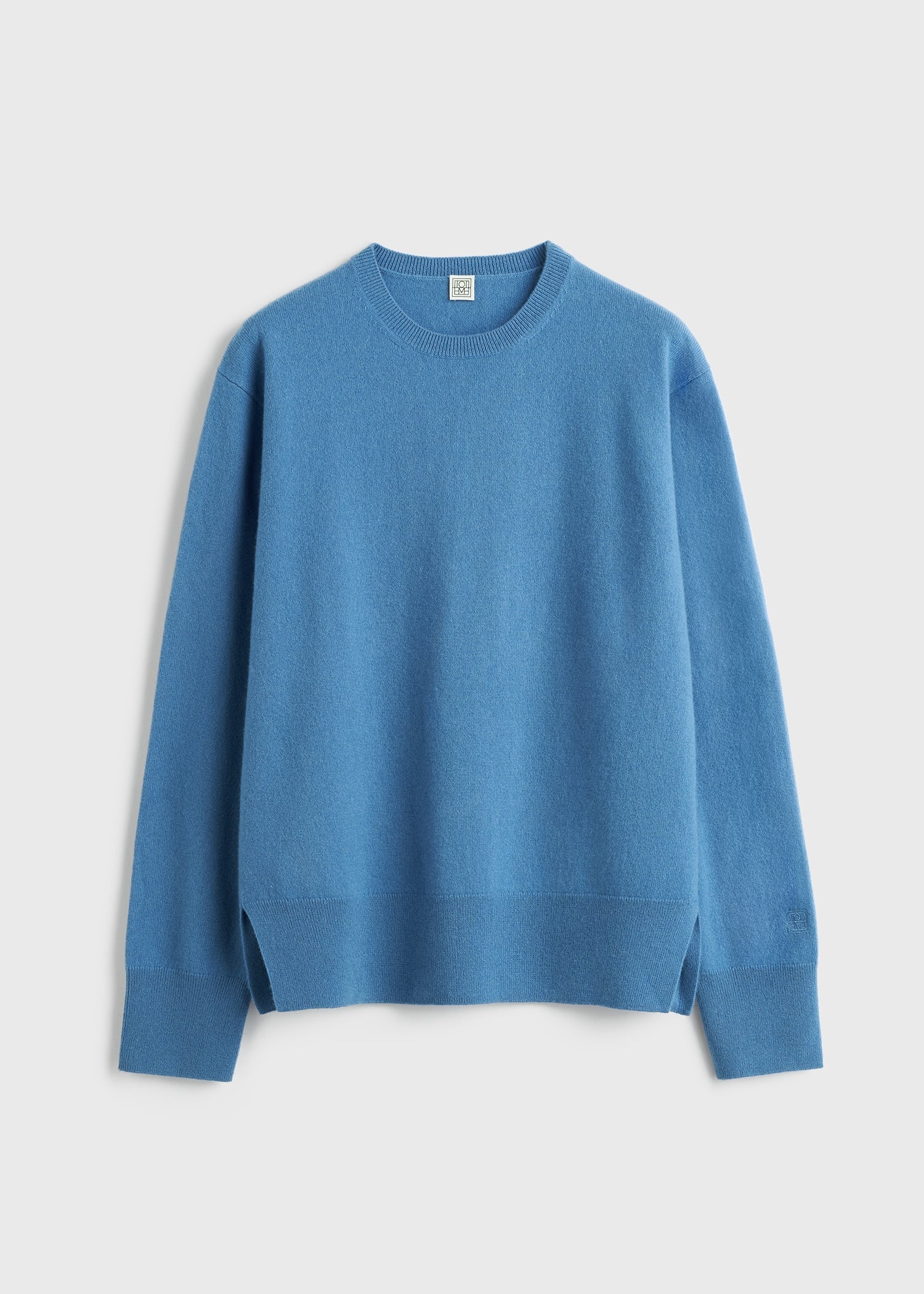 Crew-Neck Cashmere Knit Top