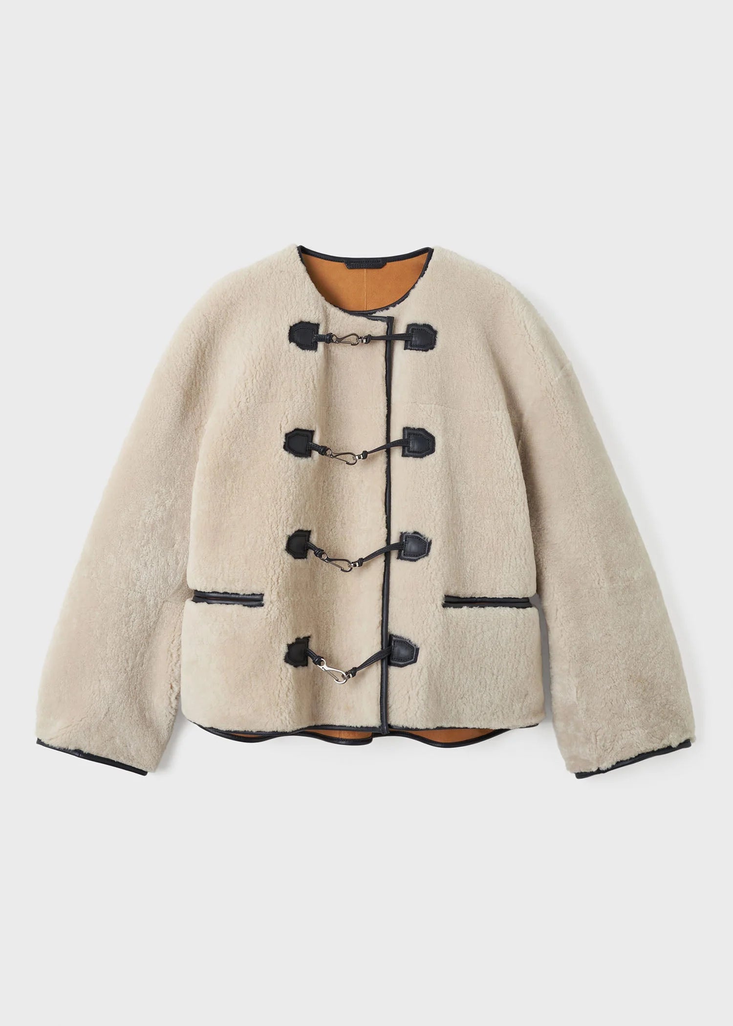 Teddy Shearling Clasp Jacket