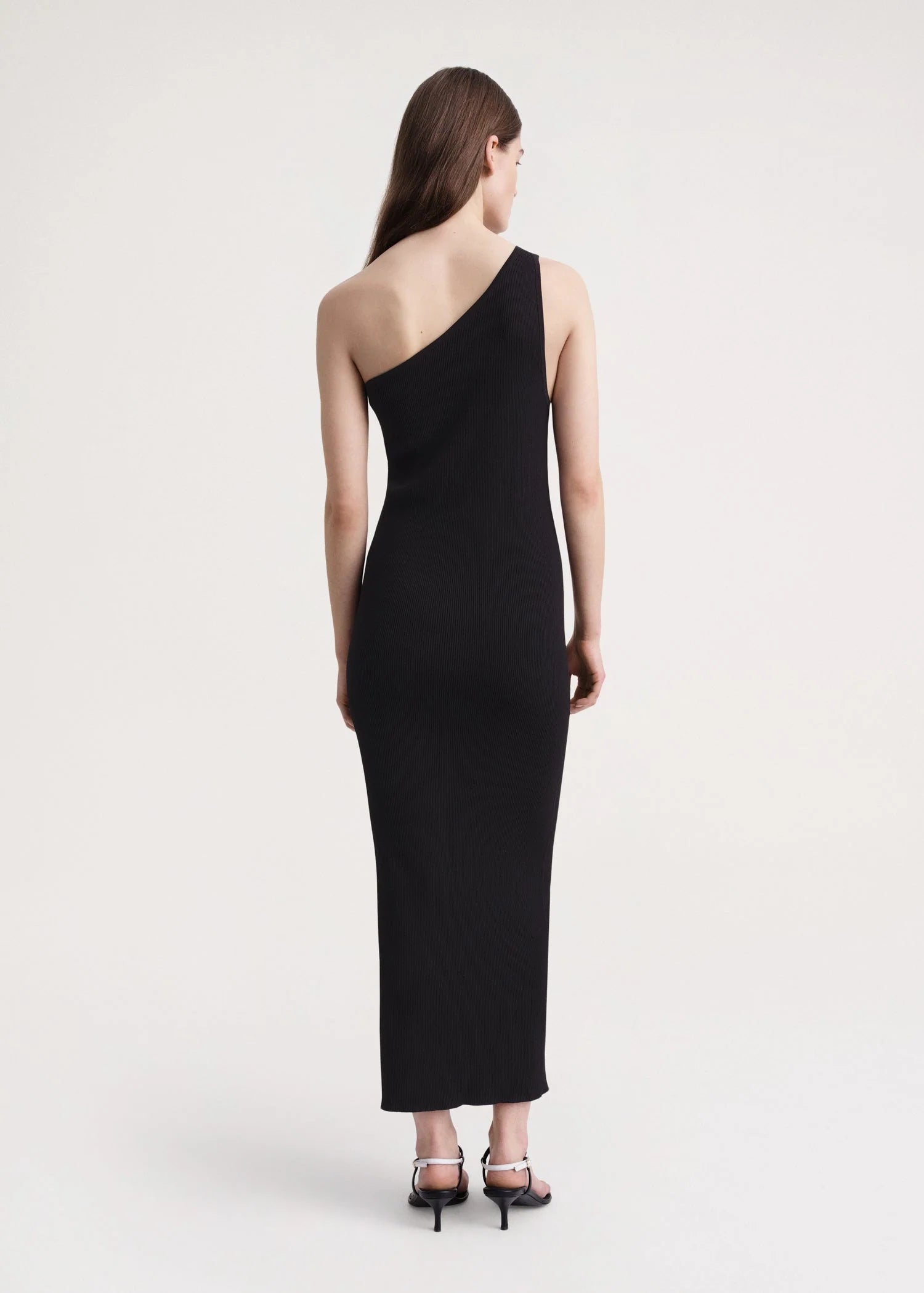 One-Shoulder Ribbed Dress