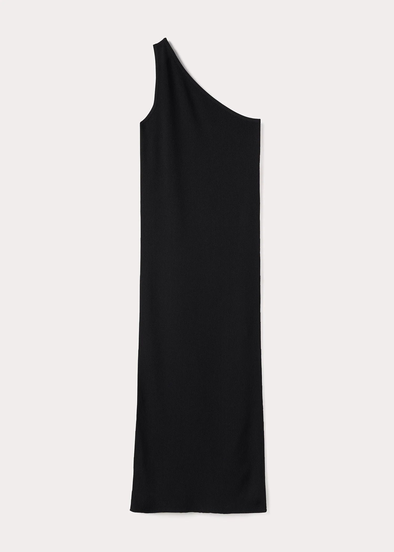 One-Shoulder Ribbed Dress