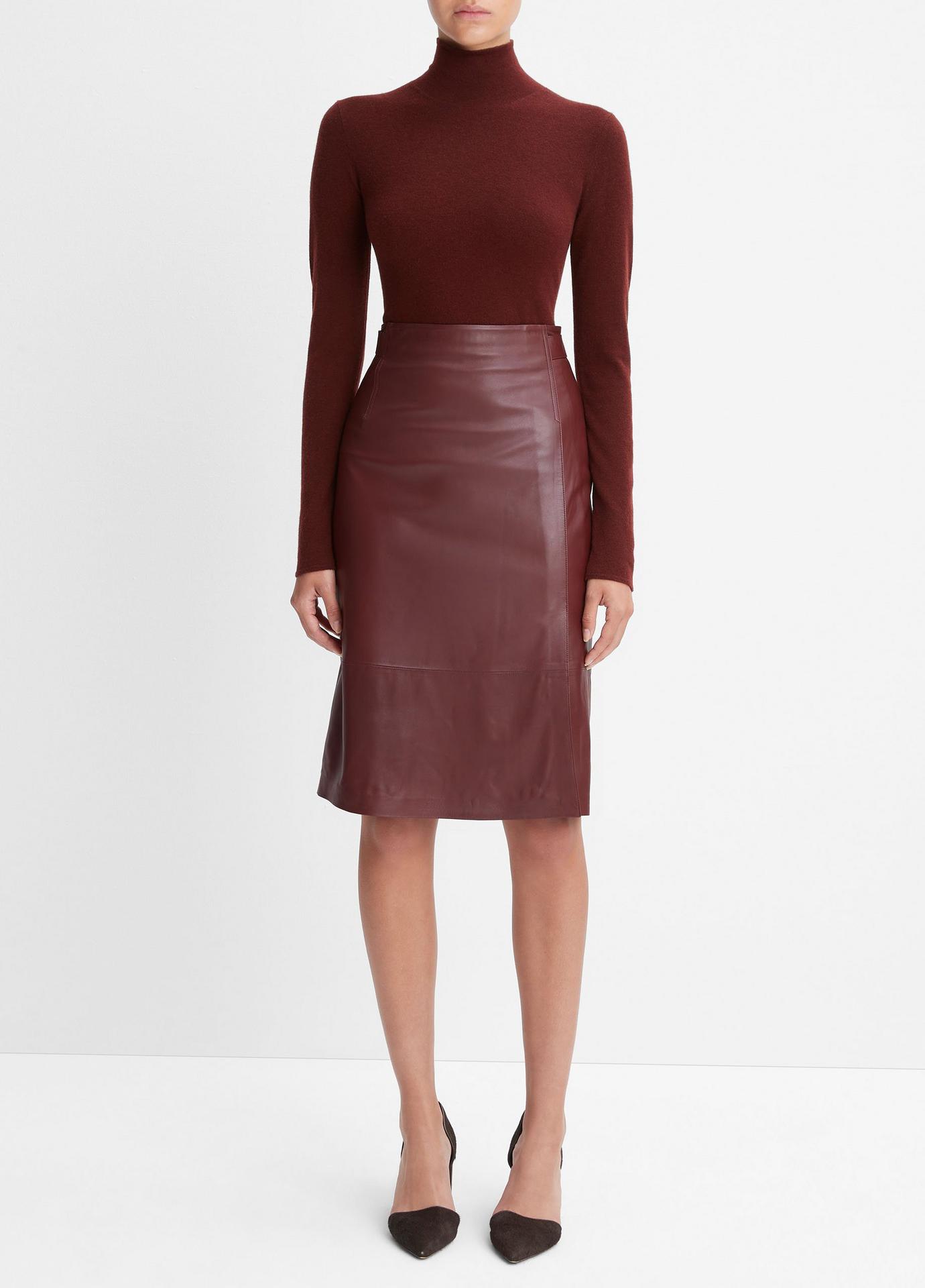 Tailored Leather Skirt