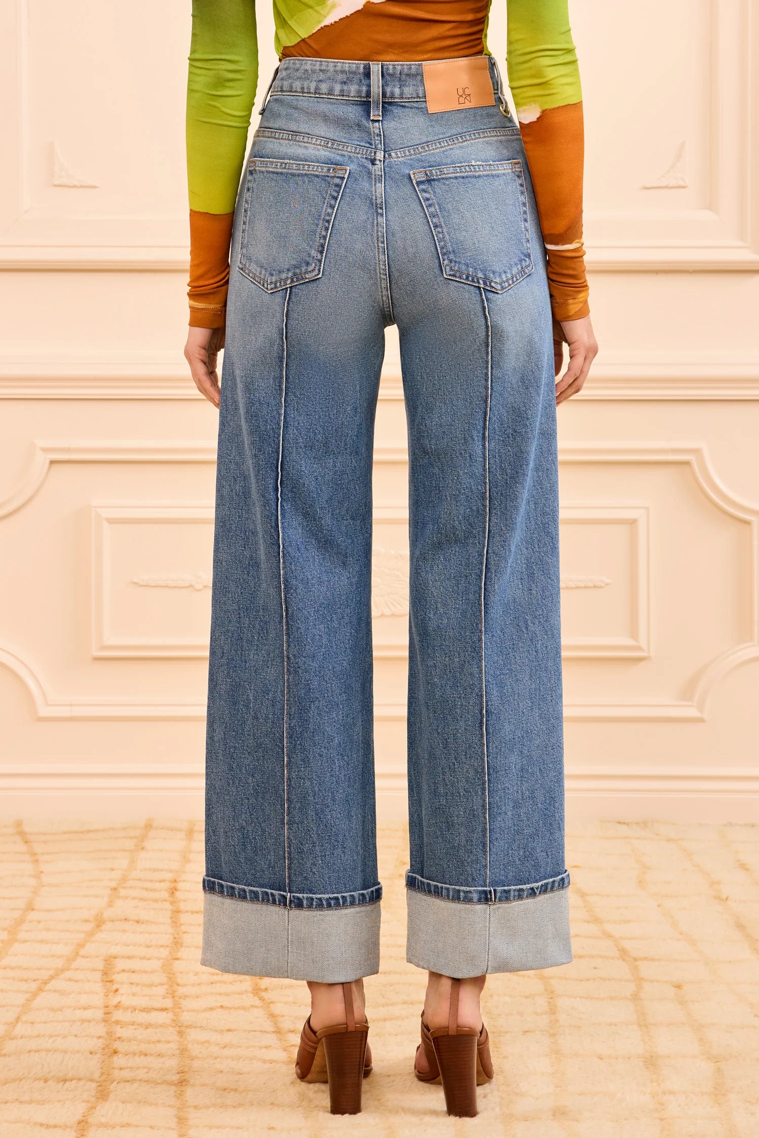 The Stretch Genevieve Pintuck Jean