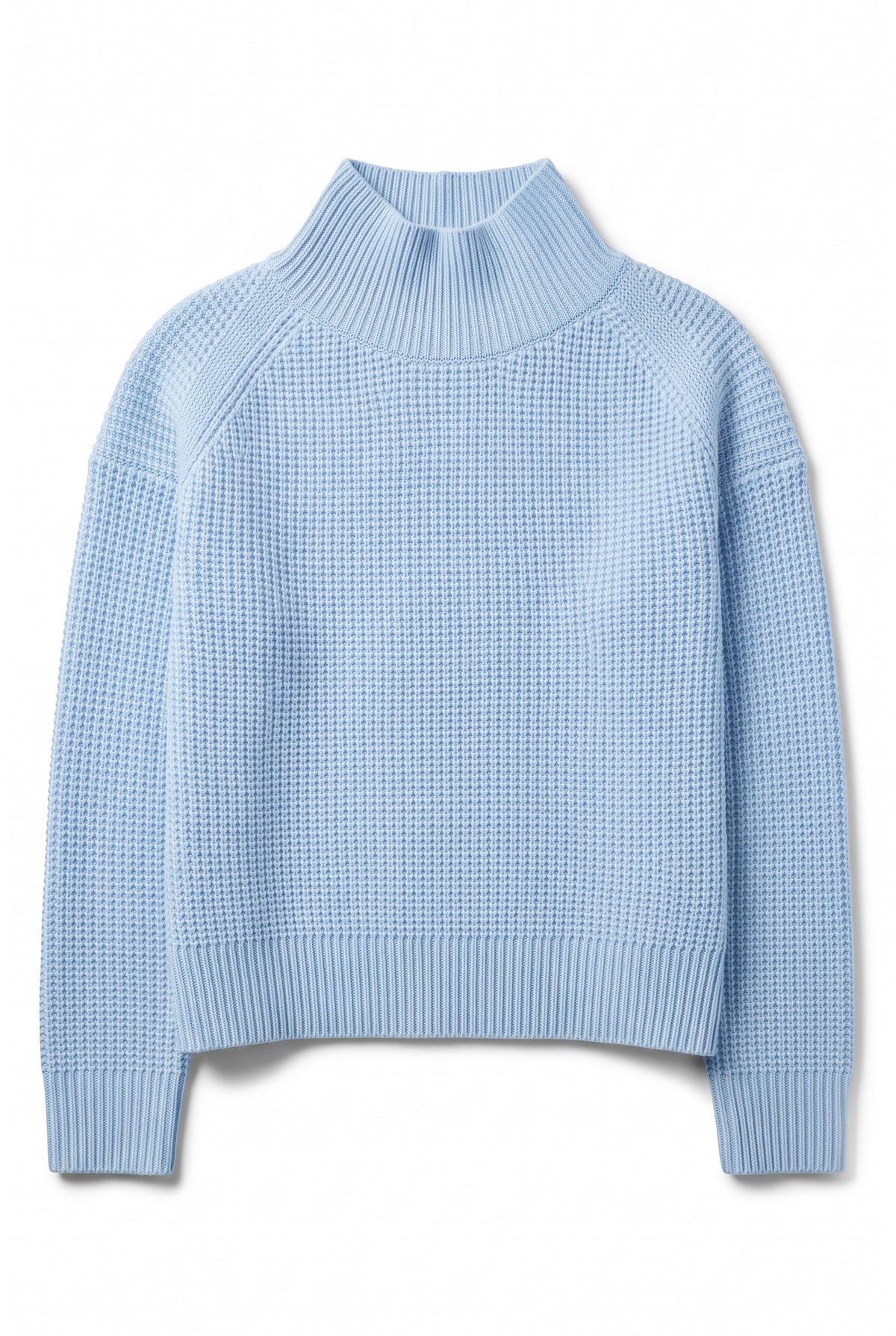 Cashmere Waffle Standneck Sweater