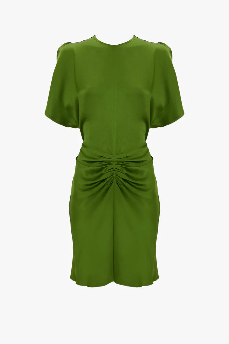 Gathered Waist Mini Dress