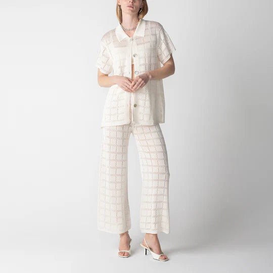 Short Sleeve Patchwork Shirt