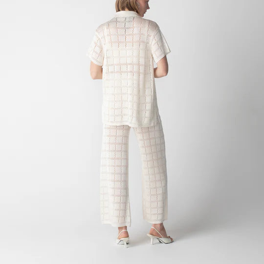 Short Sleeve Patchwork Shirt