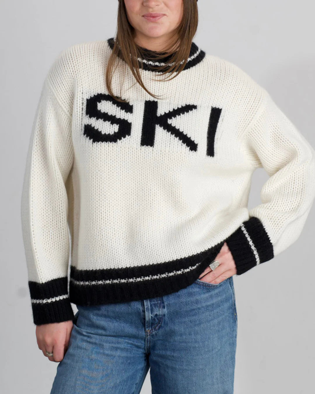 Vail Ski Intarsia Cashmere Sweater