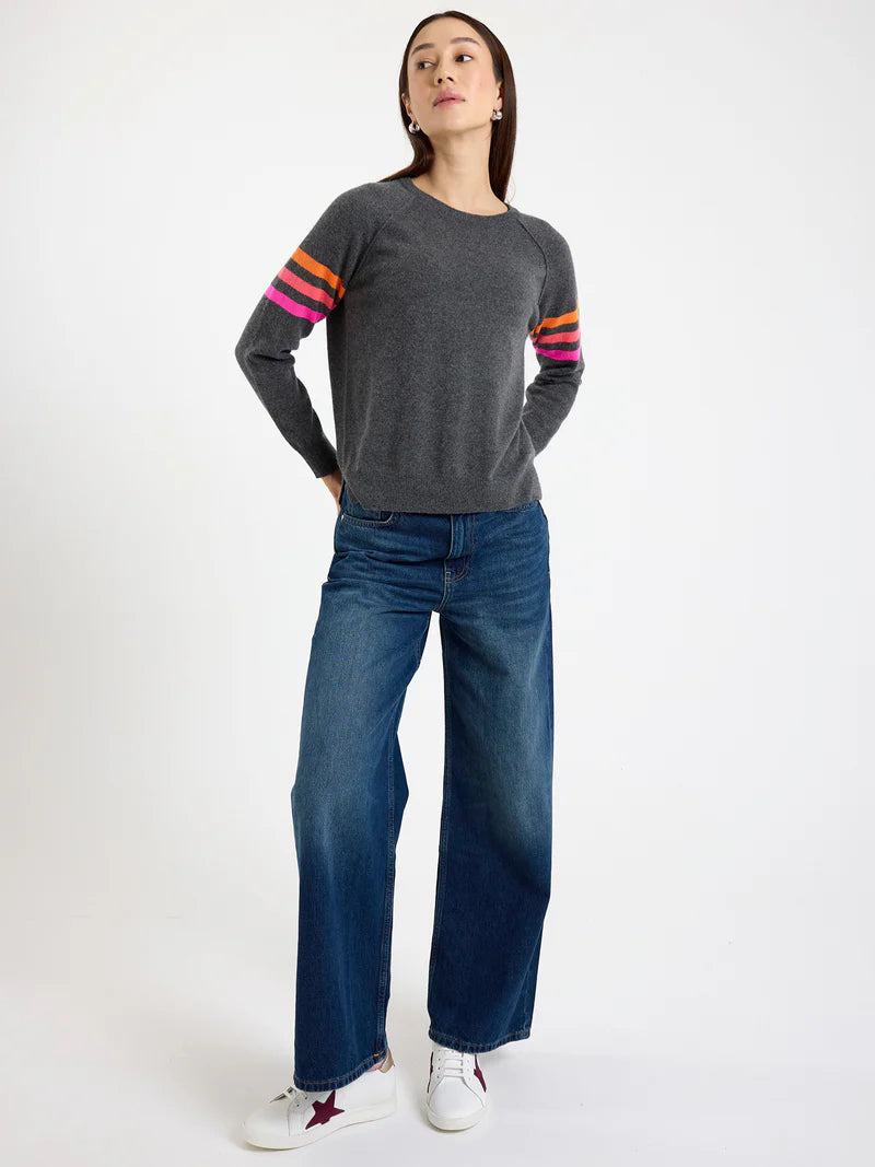 Annie Stripe Crew Sweater