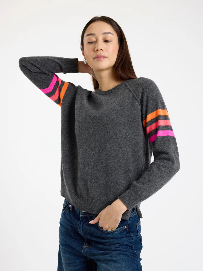 Annie Stripe Crew Sweater