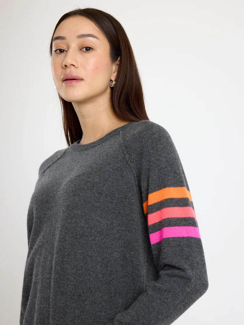 Annie Stripe Crew Sweater
