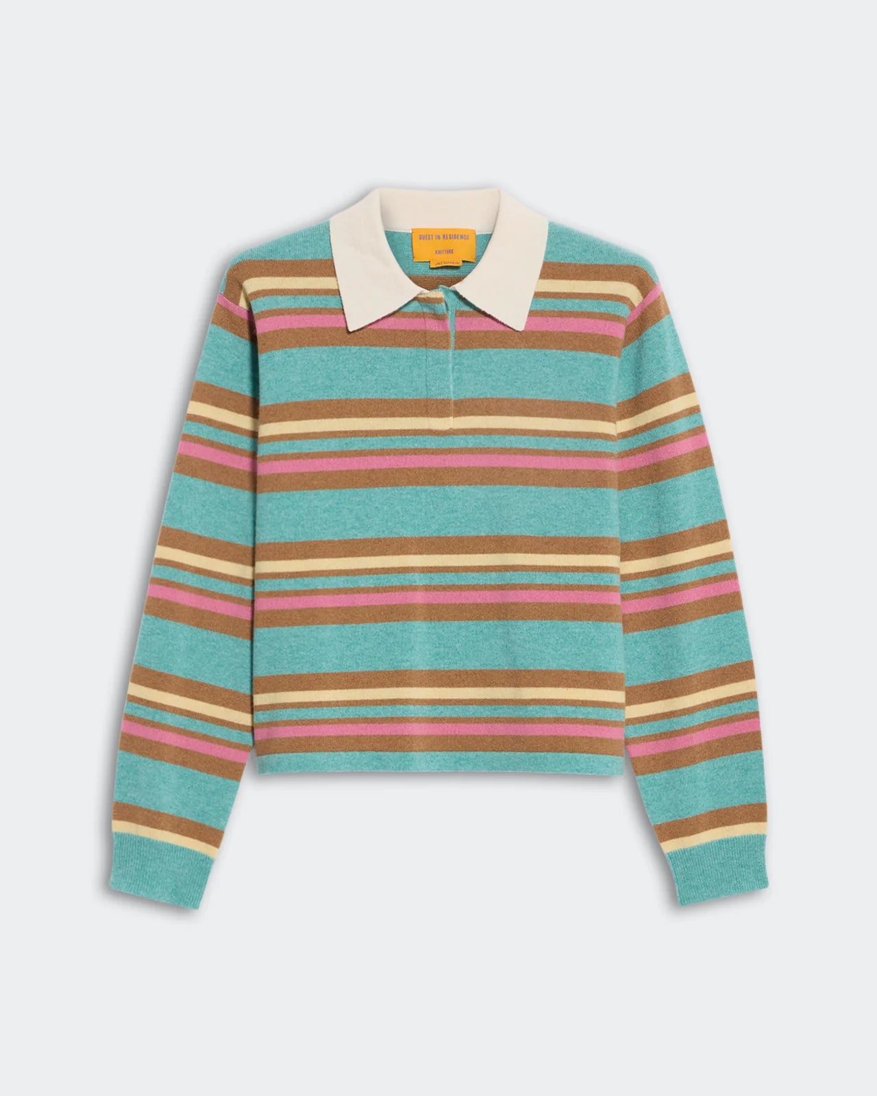 Cropped Stripe Polo